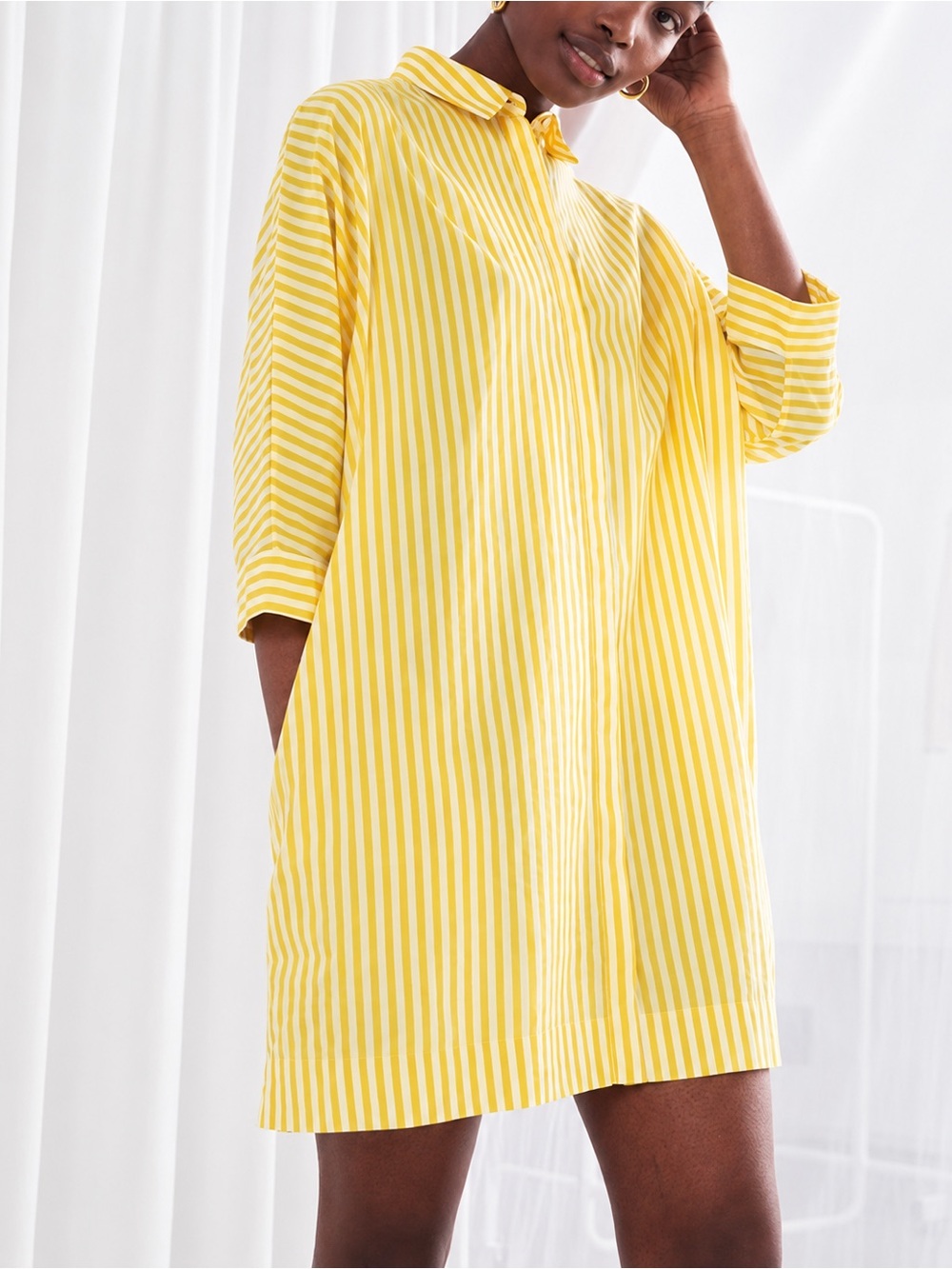 & OTHER STORIES Cotton Shirt Dress | US Size 6